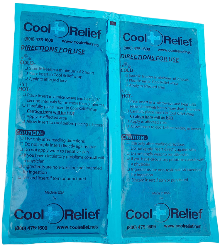 Long Lasting Soft Gel Hot / Cold Pack By Cool Relief. Soothing relief for sore joints and muscles 